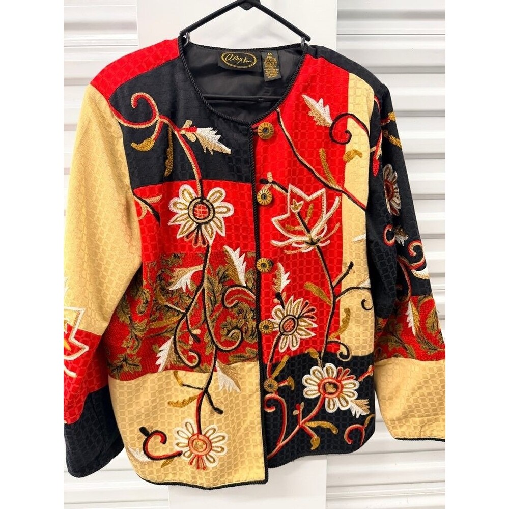Alex Kim Embroidered Patchwork Jacket